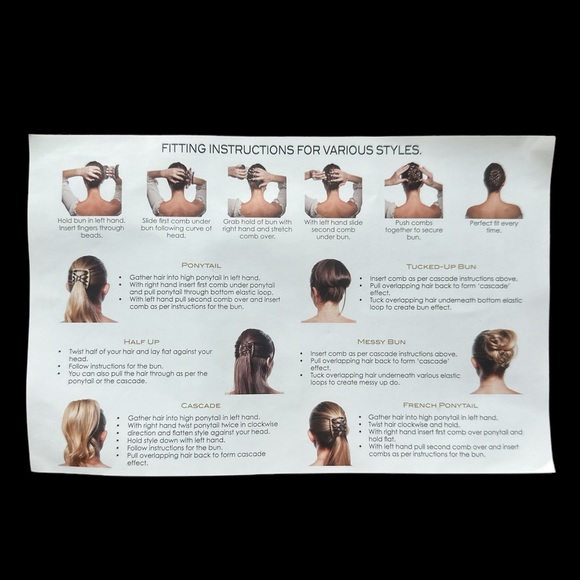 Hair Magic Original Small Miracle Pink Silver, Tan Combs - Picture 3 of 13